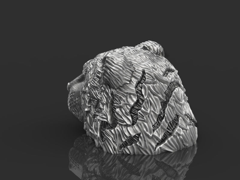 Tiger head 3d model for 3d printing 3D print model 3D print model_9