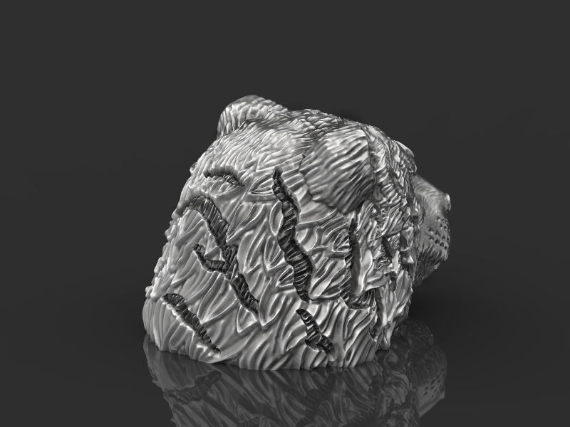 Tiger head 3d model for 3d printing 3D print model 3D print model_14