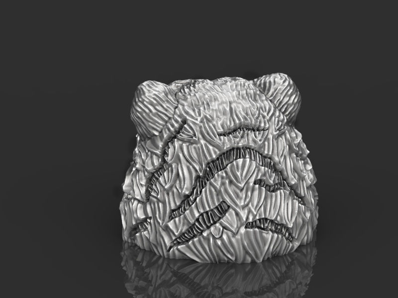 Tiger head 3d model for 3d printing 3D print model 3D print model_11