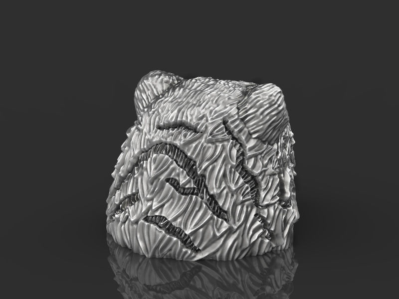 Tiger head 3d model for 3d printing 3D print model 3D print model_13