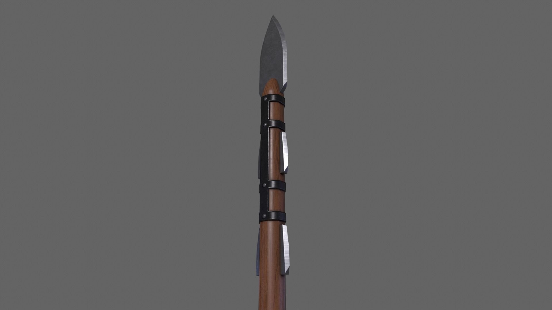 PBR Spear V2b Low-poly 3D model_8