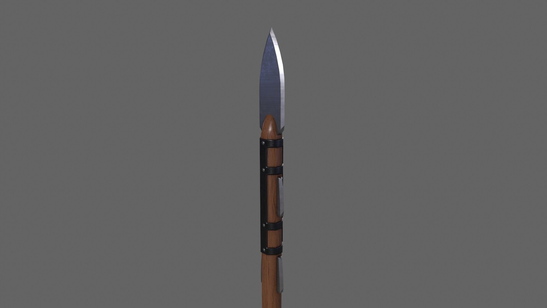 PBR Spear V2b Low-poly 3D model_6