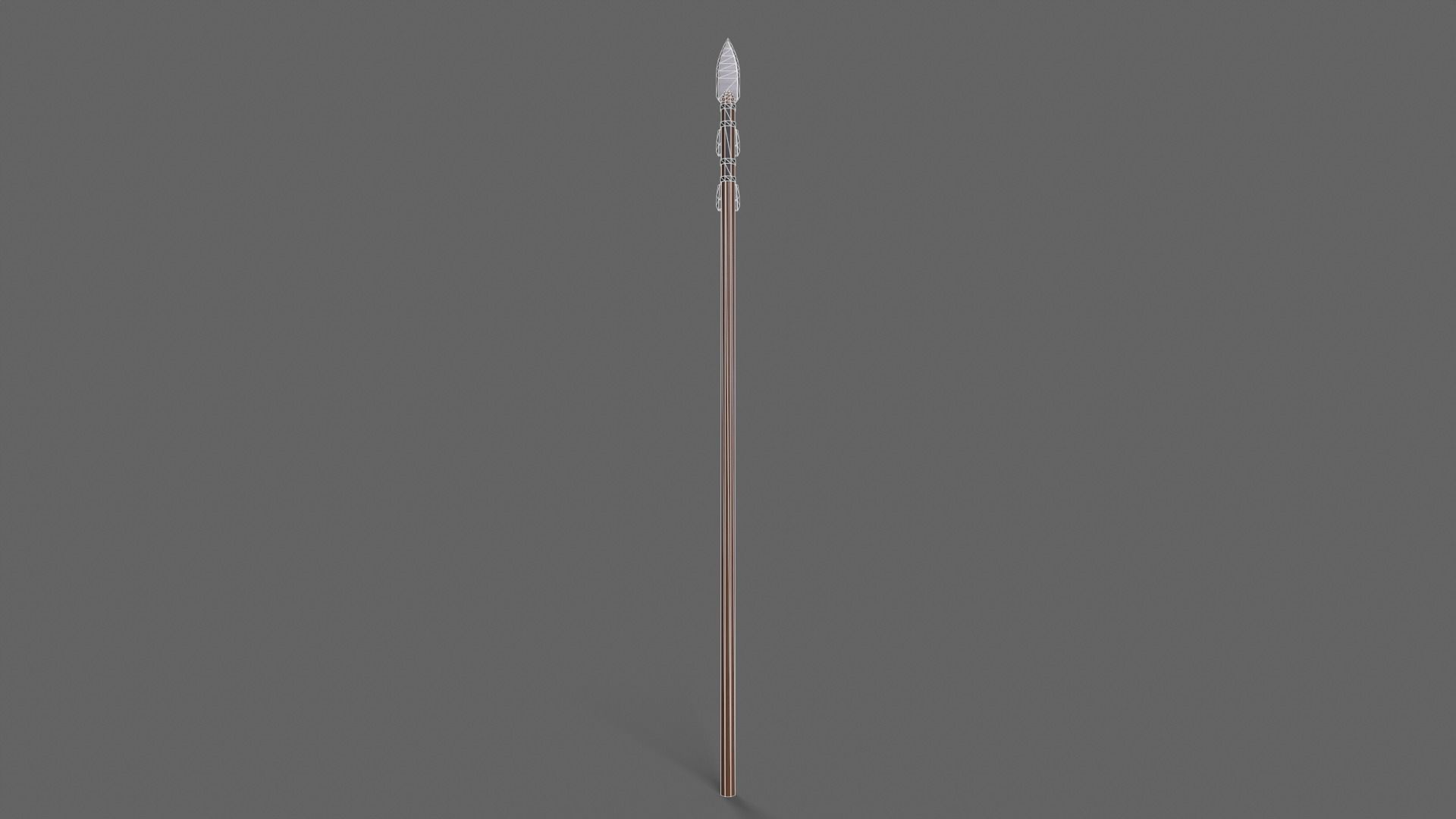 PBR Spear V2b Low-poly 3D model_3