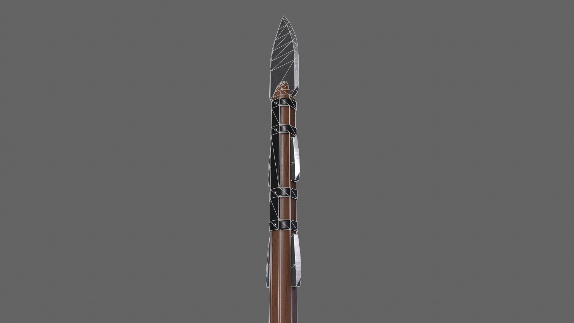 PBR Spear V2b Low-poly 3D model_9