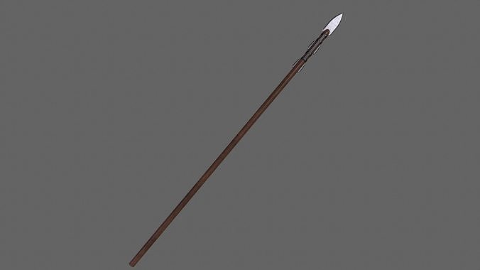 PBR Spear V2c Low-poly 3D model