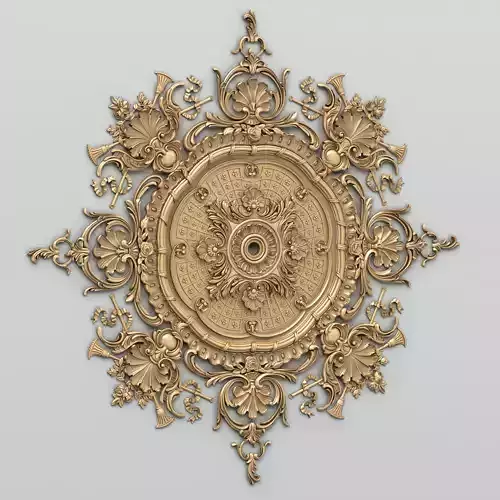 Round rosette 041 3D model