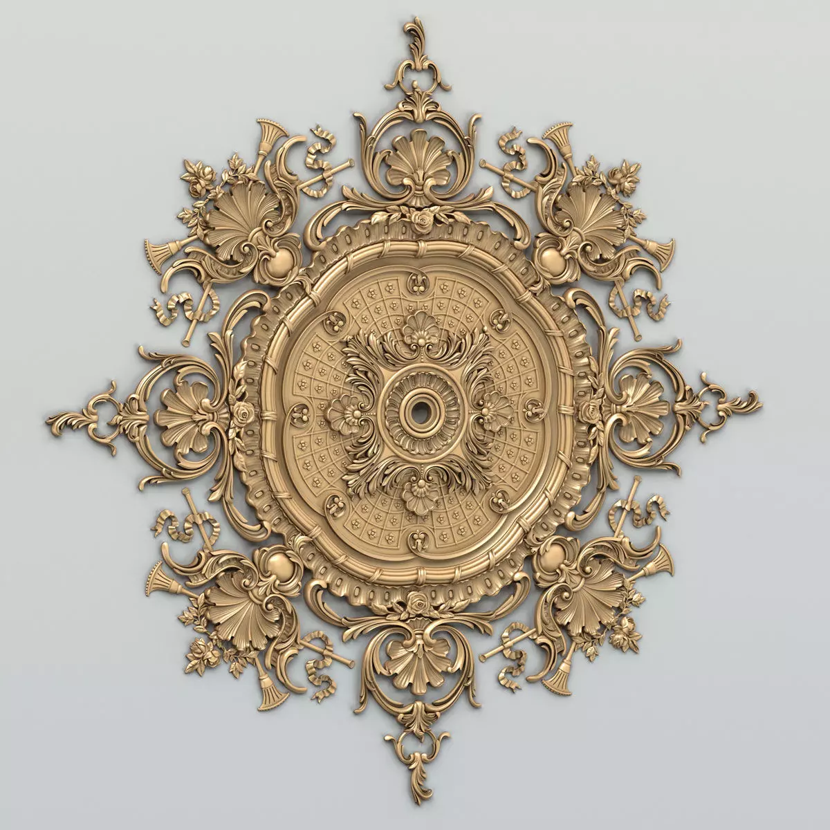 Round rosette 041 3D model