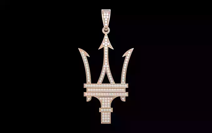 Maserati pendant 3D print model
