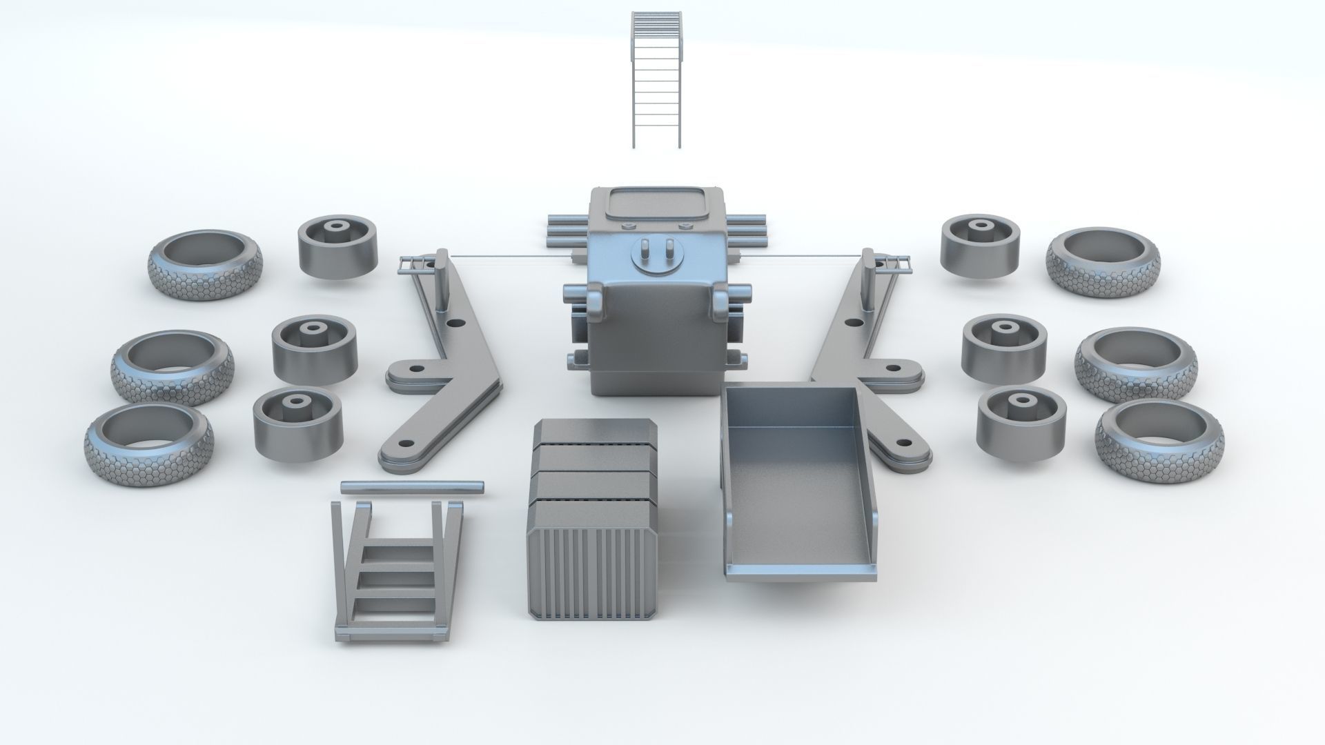 Sci-Fi Truck 3D print model_13