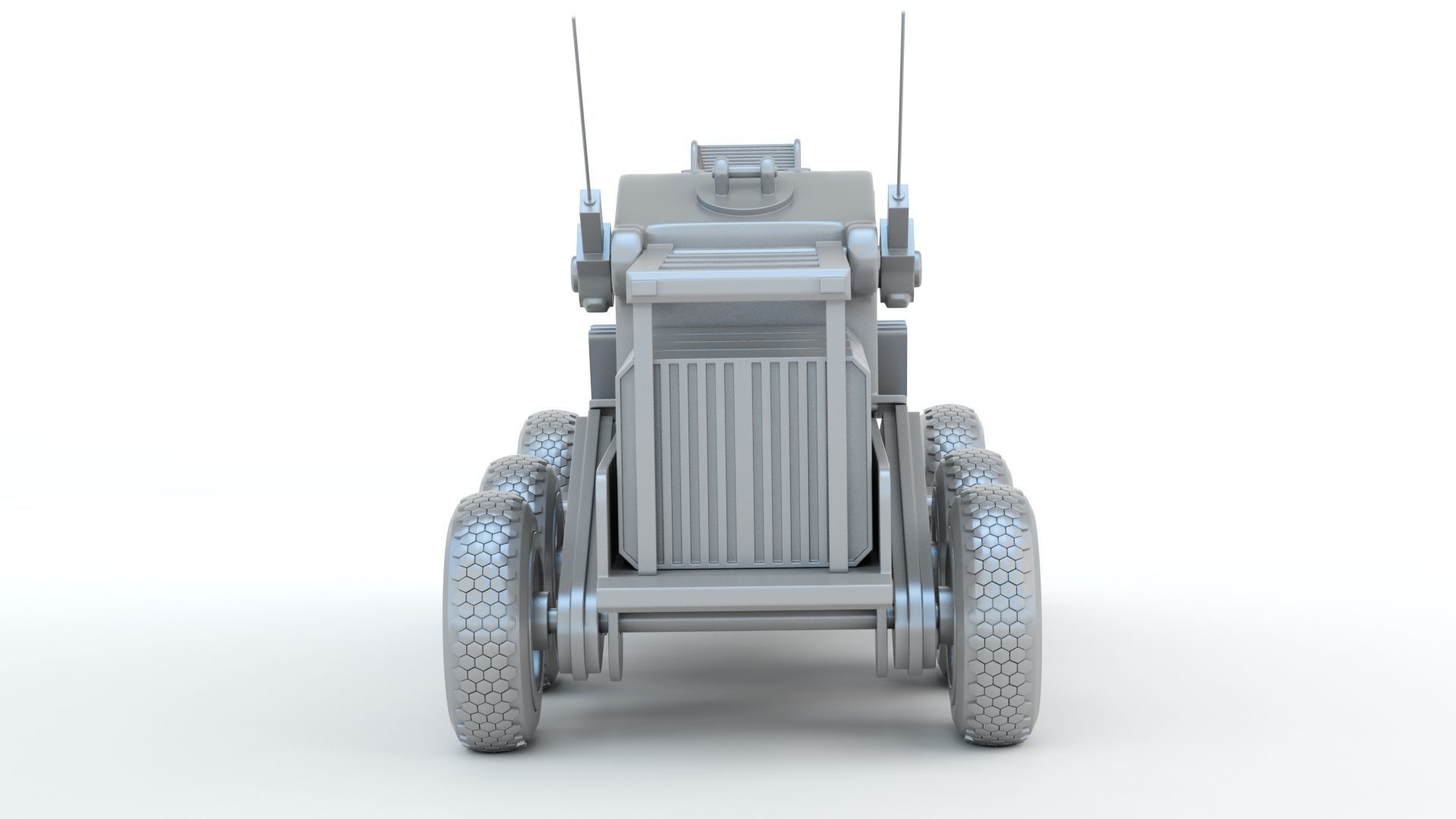 Sci-Fi Truck 3D print model_5