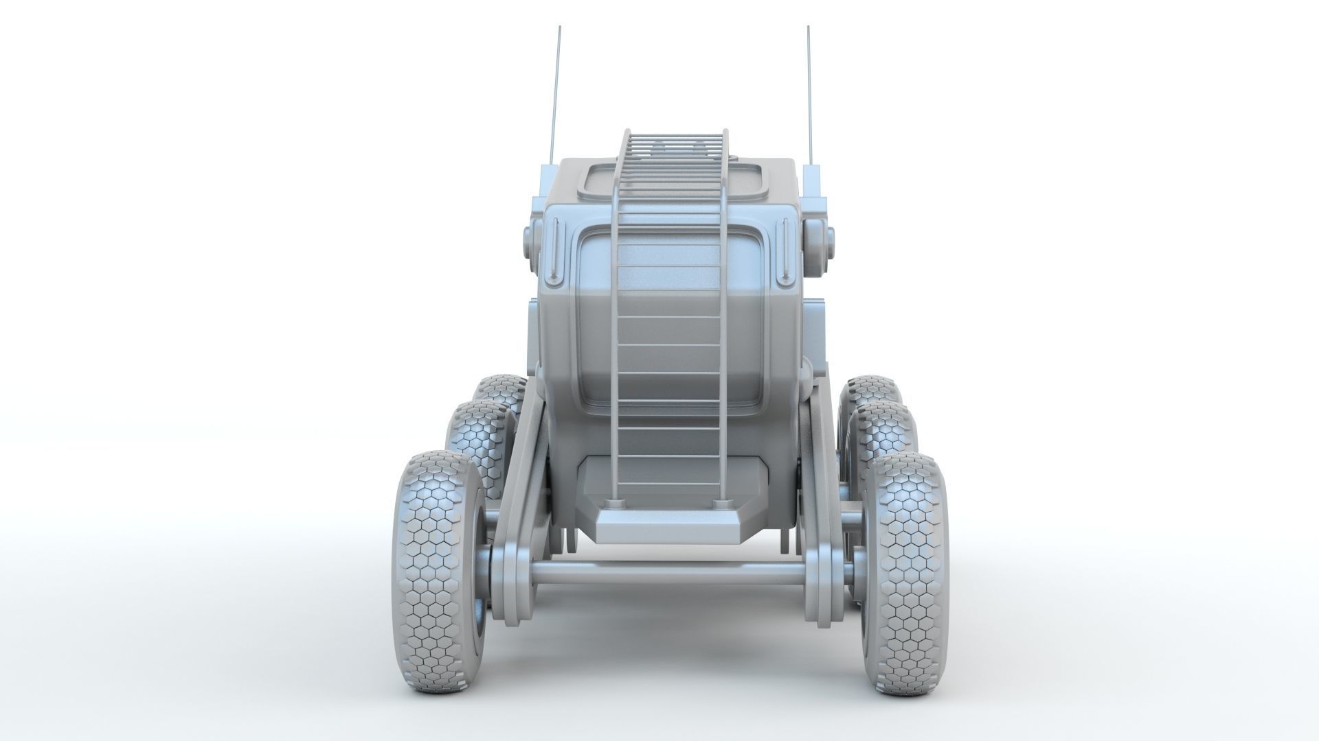 Sci-Fi Truck 3D print model_1