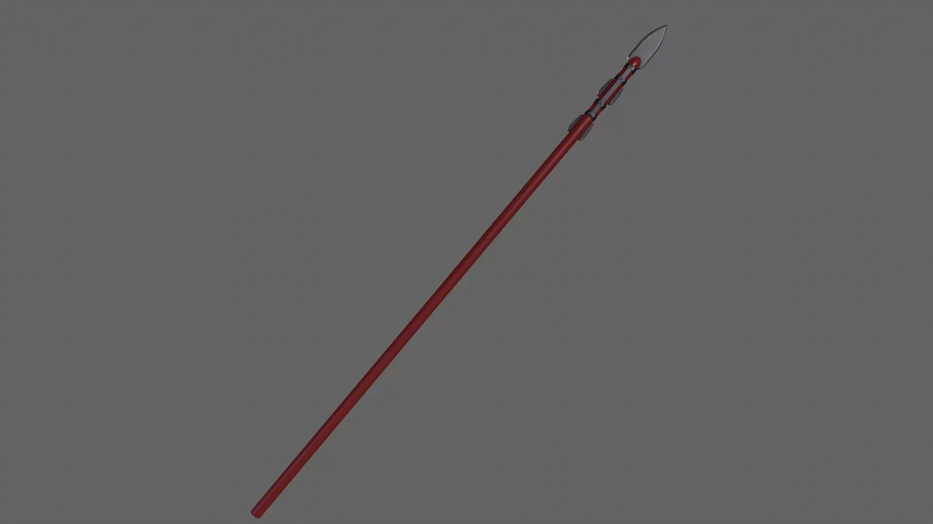 PBR Spear V3a Low-poly 3D model_0