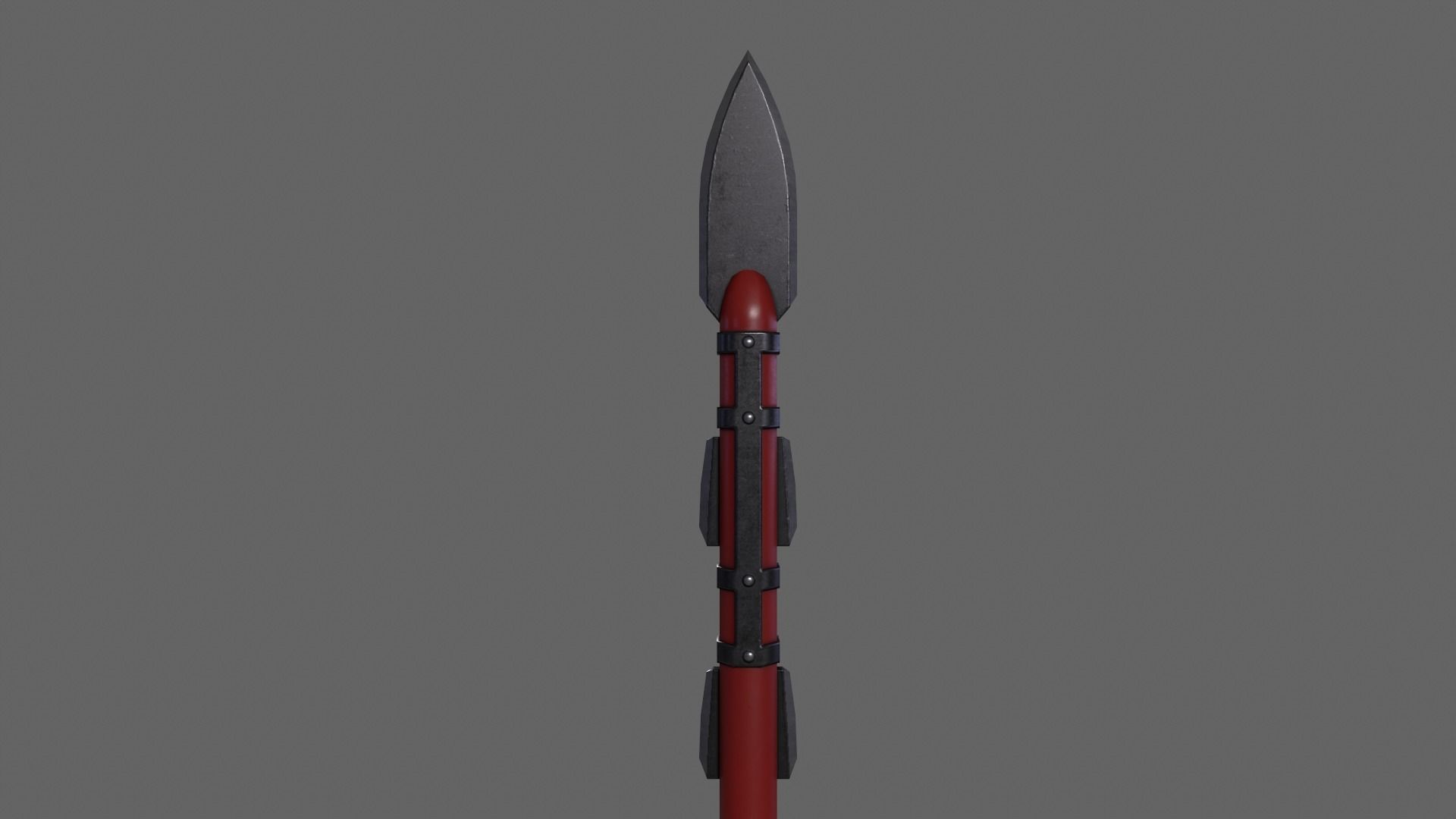 PBR Spear V3a Low-poly 3D model_4