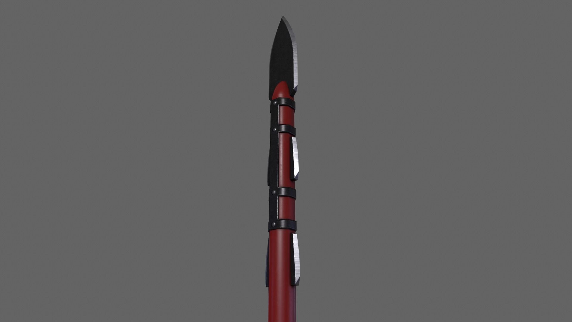PBR Spear V3a Low-poly 3D model_8