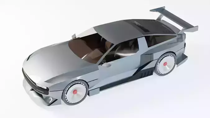 Hyundai N Vision 74 Low-poly 3D model