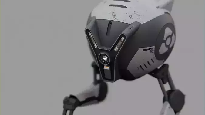 UTILITY BOT BOSCH  rigged 3D model