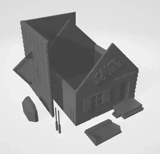 Kame House modular 3D print model