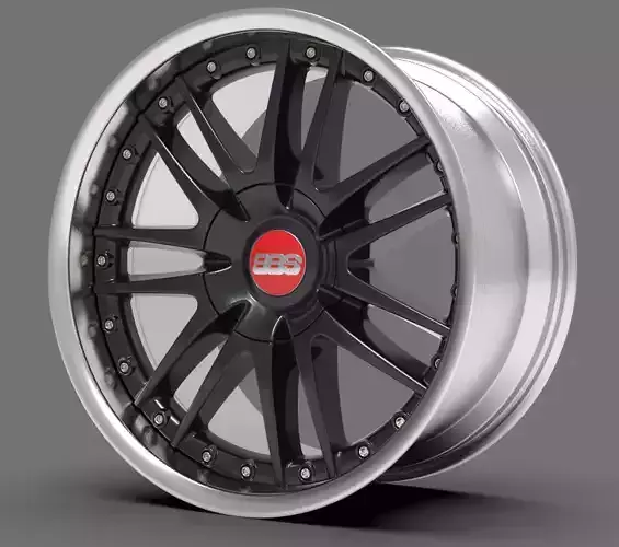 BBS multi-piece rim 10x19 1760 3D model