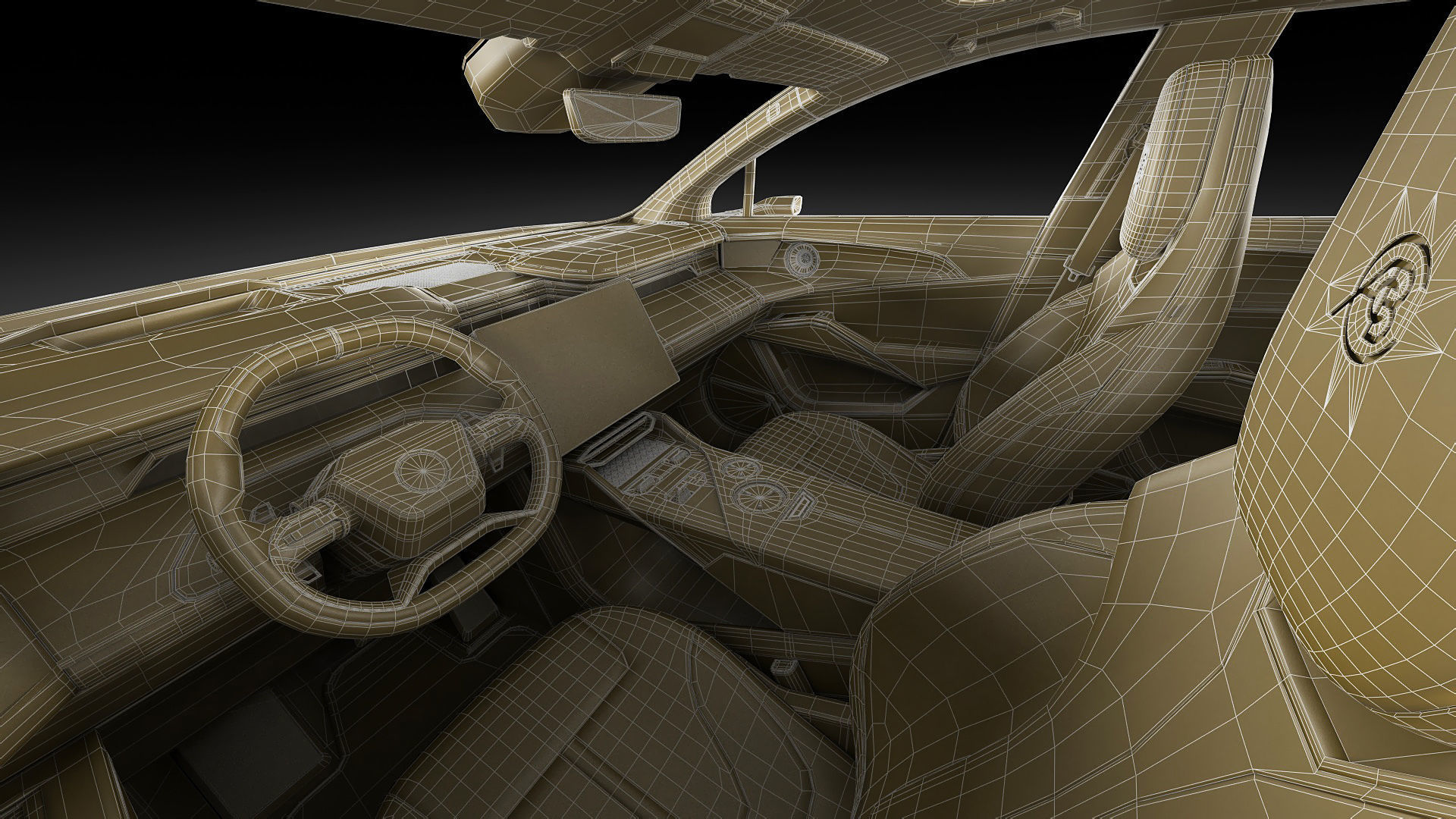 Lotus Eletre 2023 with interior 3D model_35