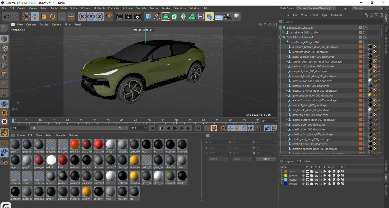Lotus Eletre 2023 with interior 3D model_38