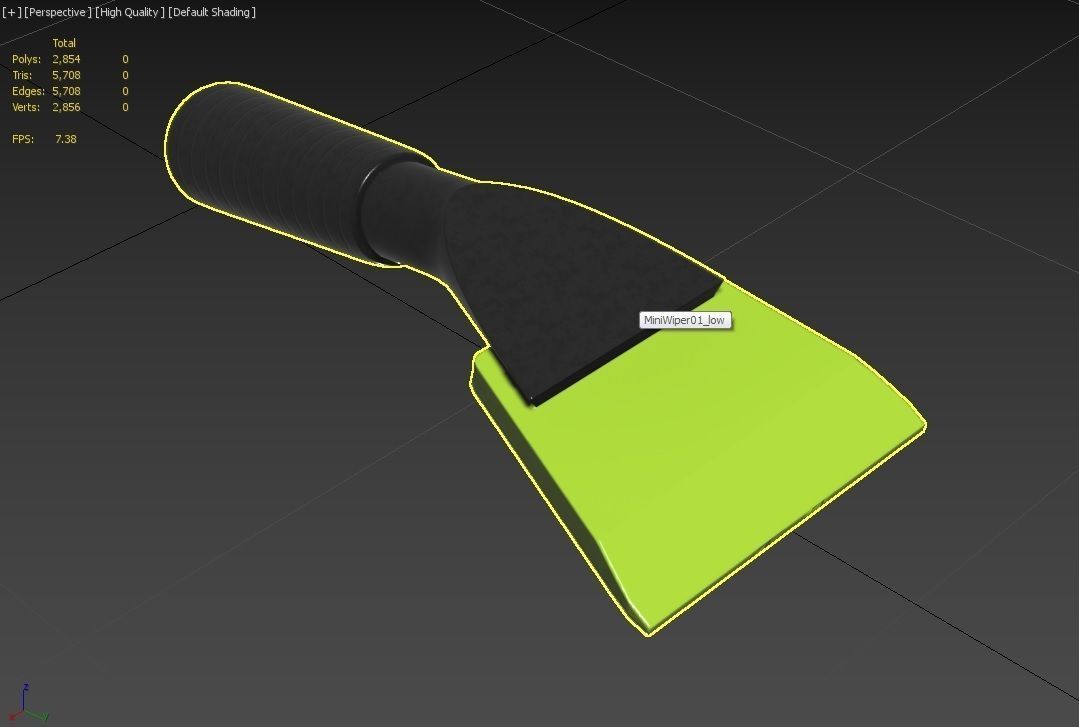 Mini Wiper 01 Low-poly 3D model_33