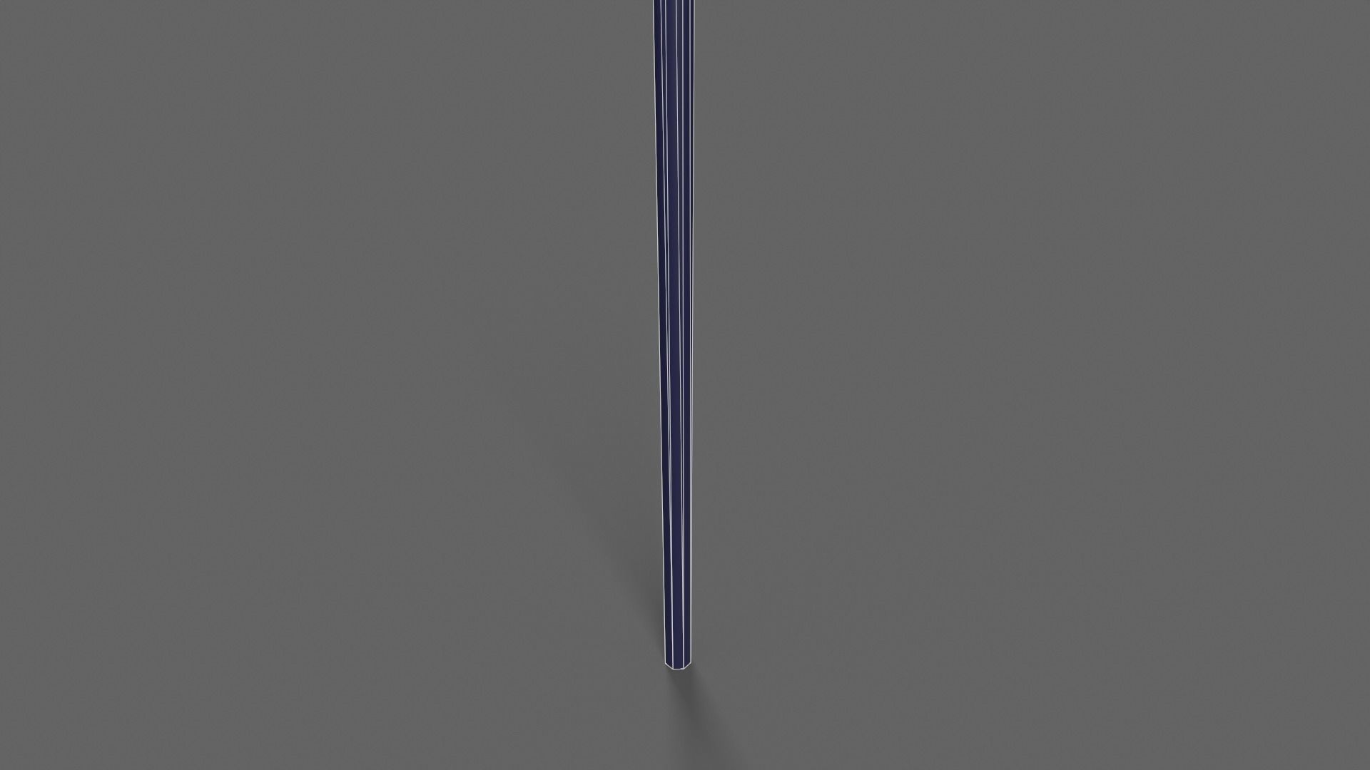 PBR Wushu Stick Blue Low-poly 3D model_9