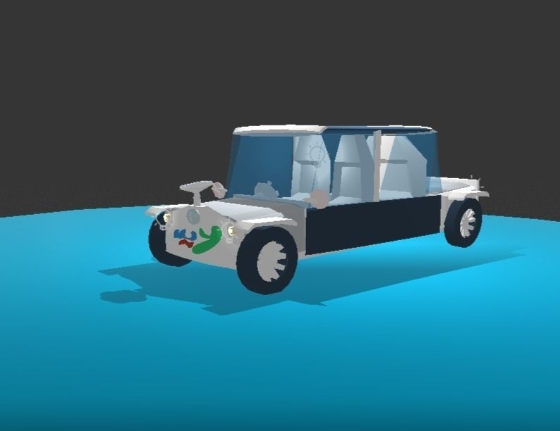 Low Poly Car Low-poly 3D model_1