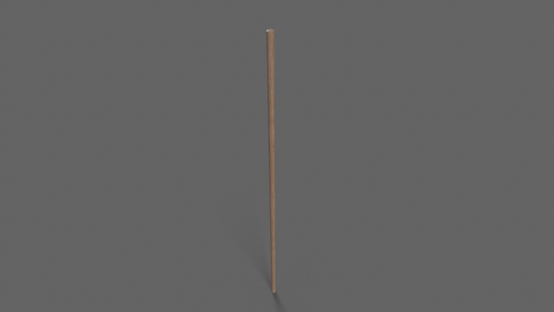 PBR Wushu Stick Wood1 Low-poly 3D model_6