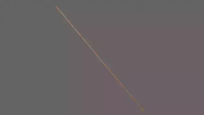 PBR Wushu Stick Wood1 Low-poly 3D model