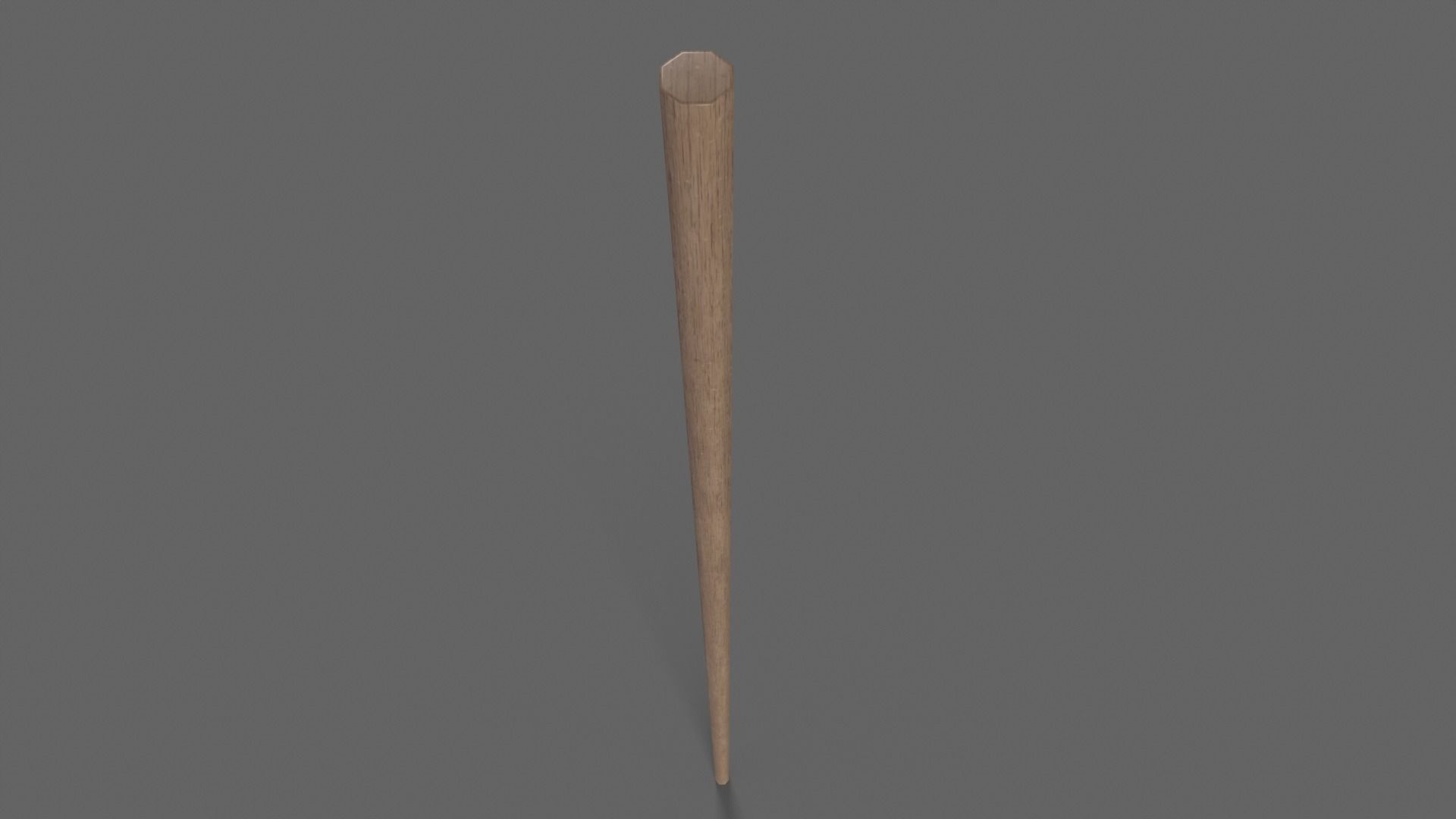 PBR Wushu Stick Wood1 Low-poly 3D model_4