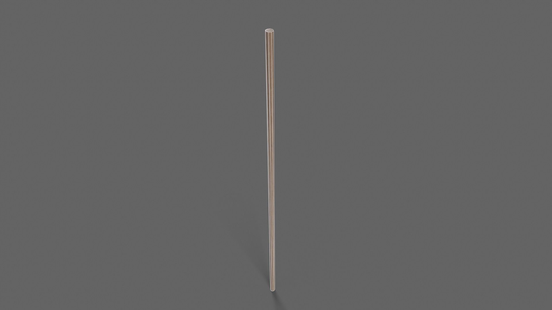 PBR Wushu Stick Wood1 Low-poly 3D model_7