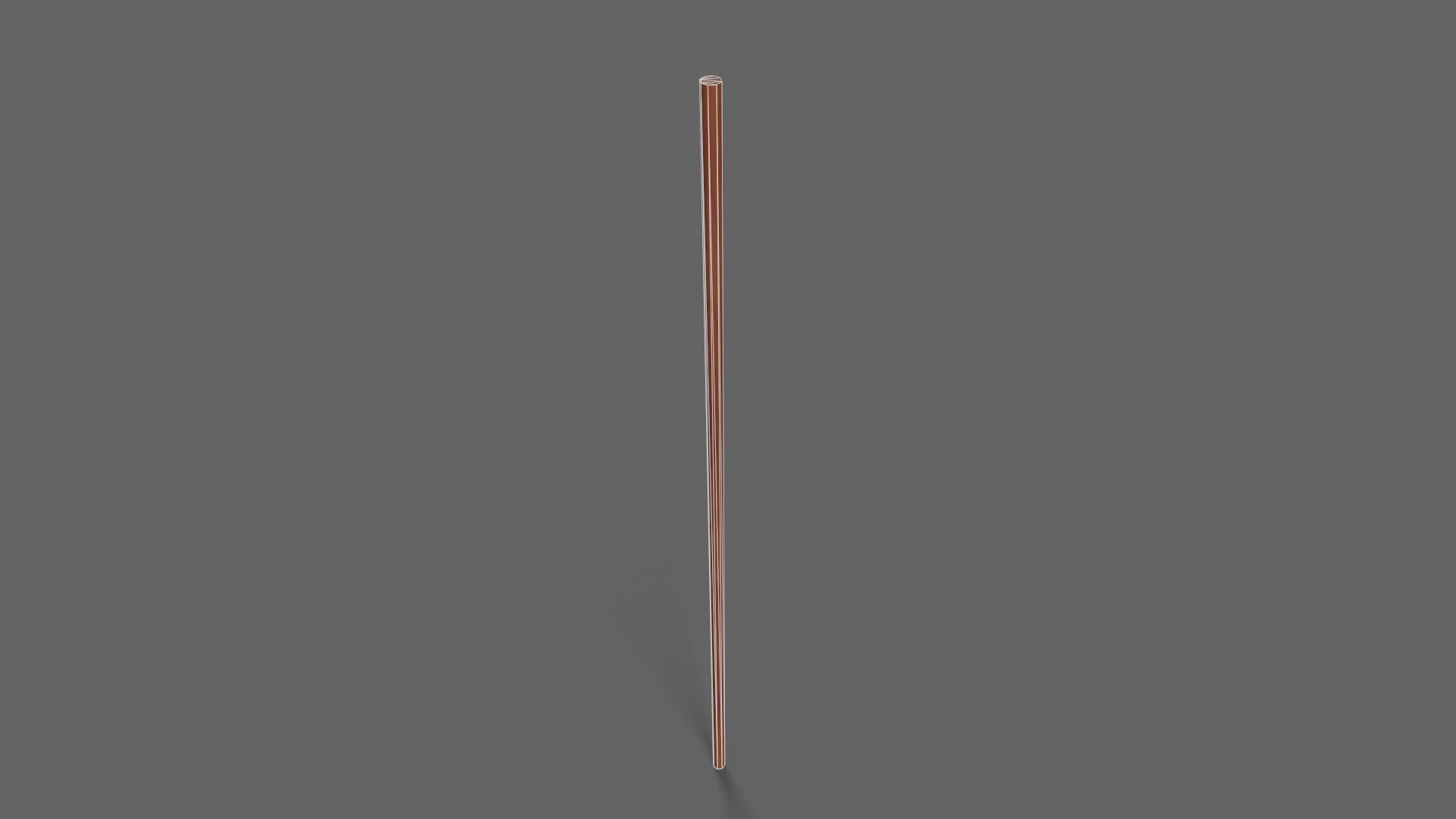 PBR Wushu Stick Wood2 Low-poly 3D model_7