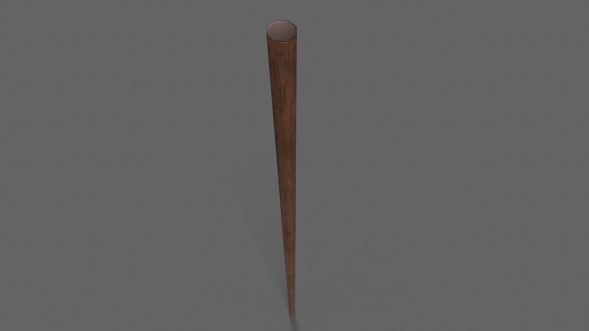 PBR Wushu Stick Wood4 Low-poly 3D model_4