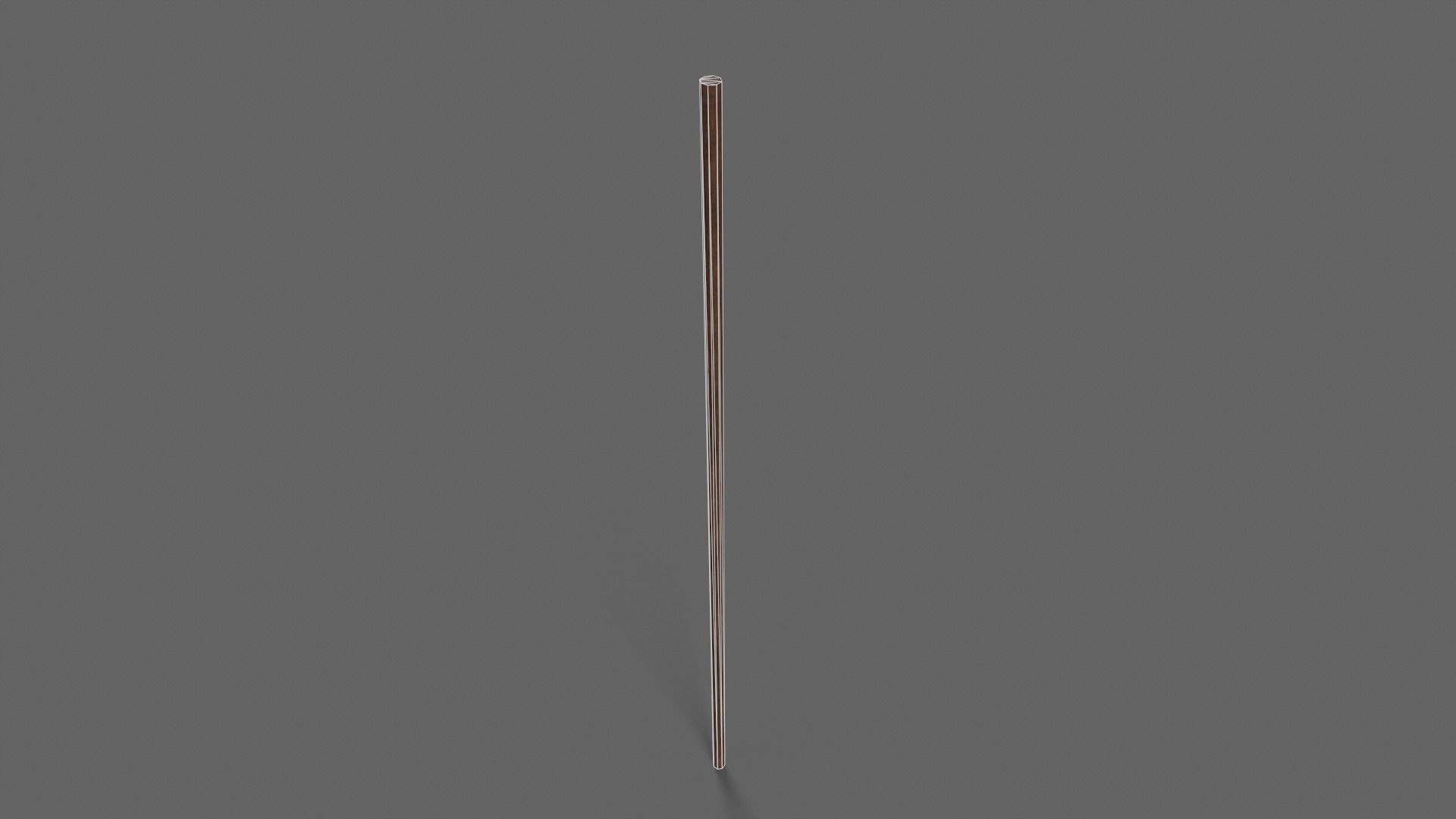 PBR Wushu Stick Wood4 Low-poly 3D model_7