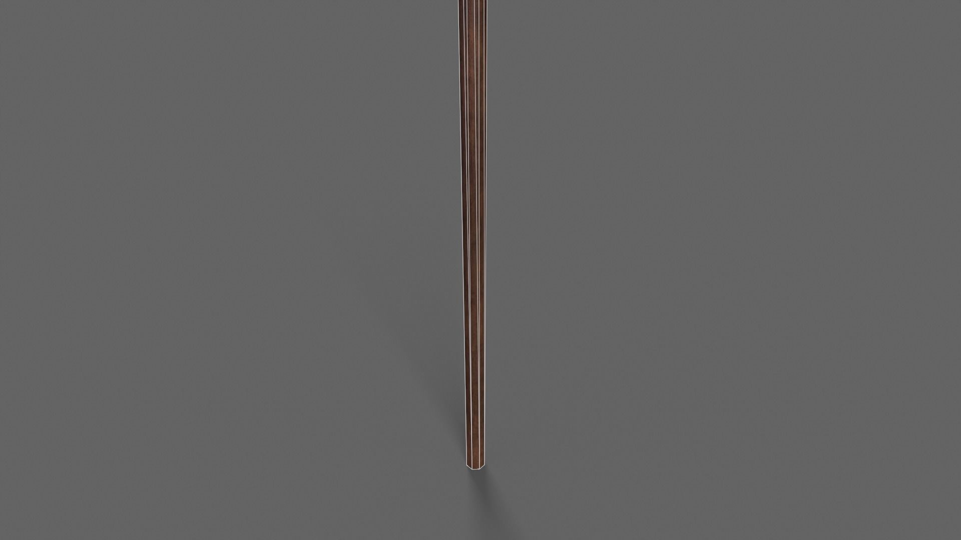 PBR Wushu Stick Wood4 Low-poly 3D model_9