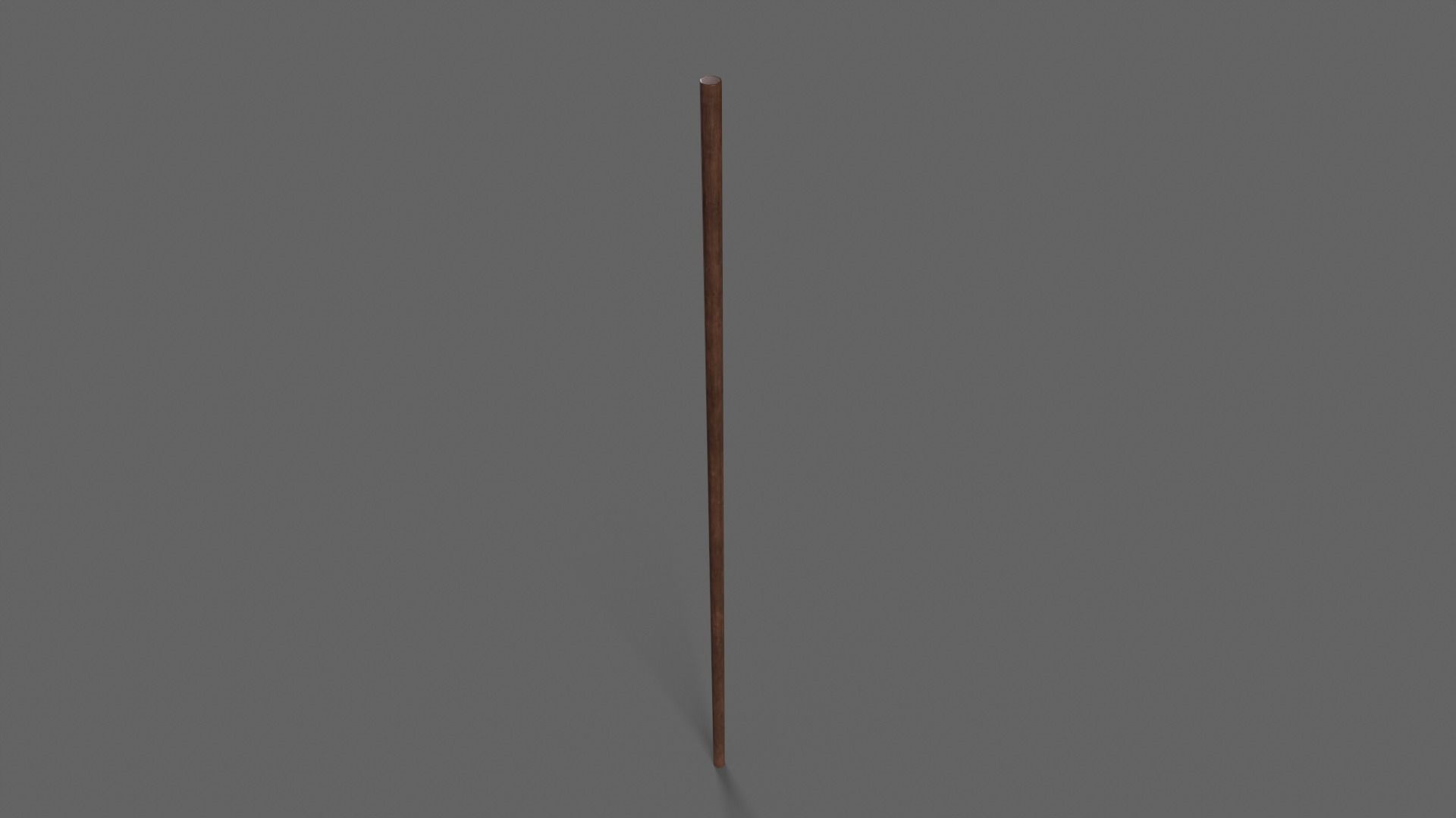 PBR Wushu Stick Wood4 Low-poly 3D model_6