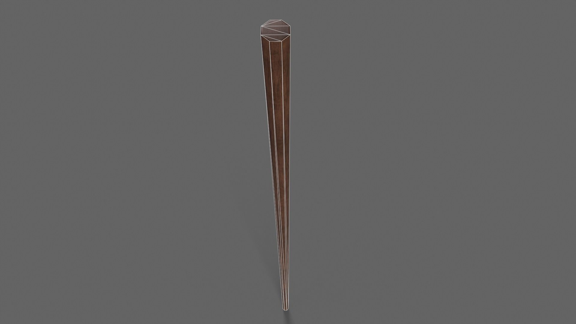 PBR Wushu Stick Wood4 Low-poly 3D model_5
