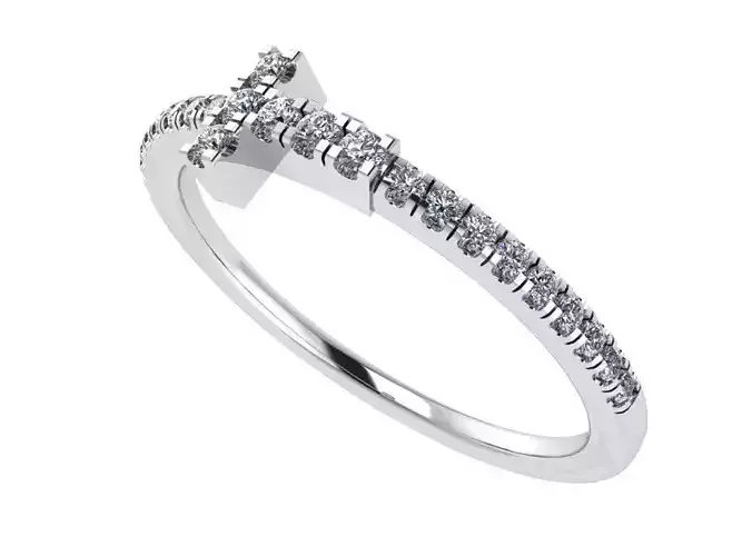 Cross Diamond Ring 0515