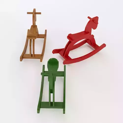 Wooden Childrens Rocking Horse