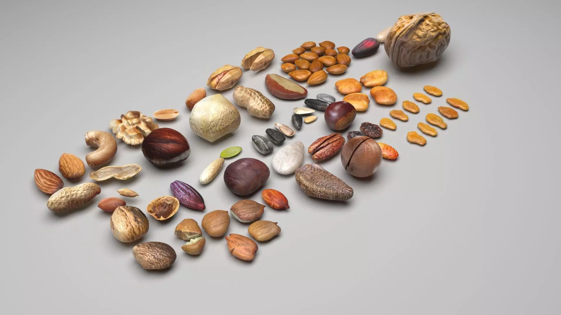 Nuts Collection 3D model_0