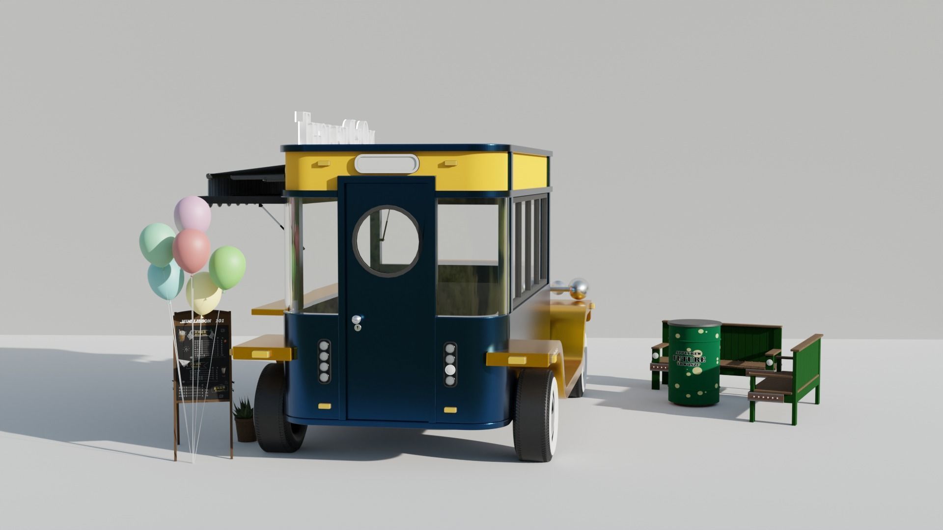 Food Truck 3D model_15