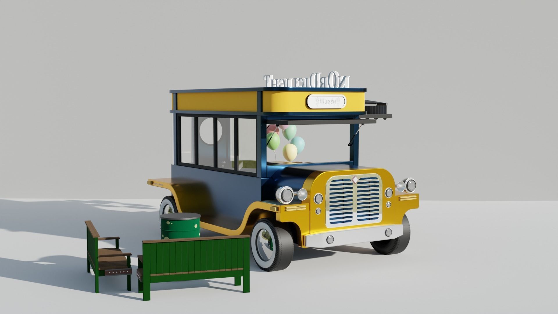 Food Truck 3D model_7