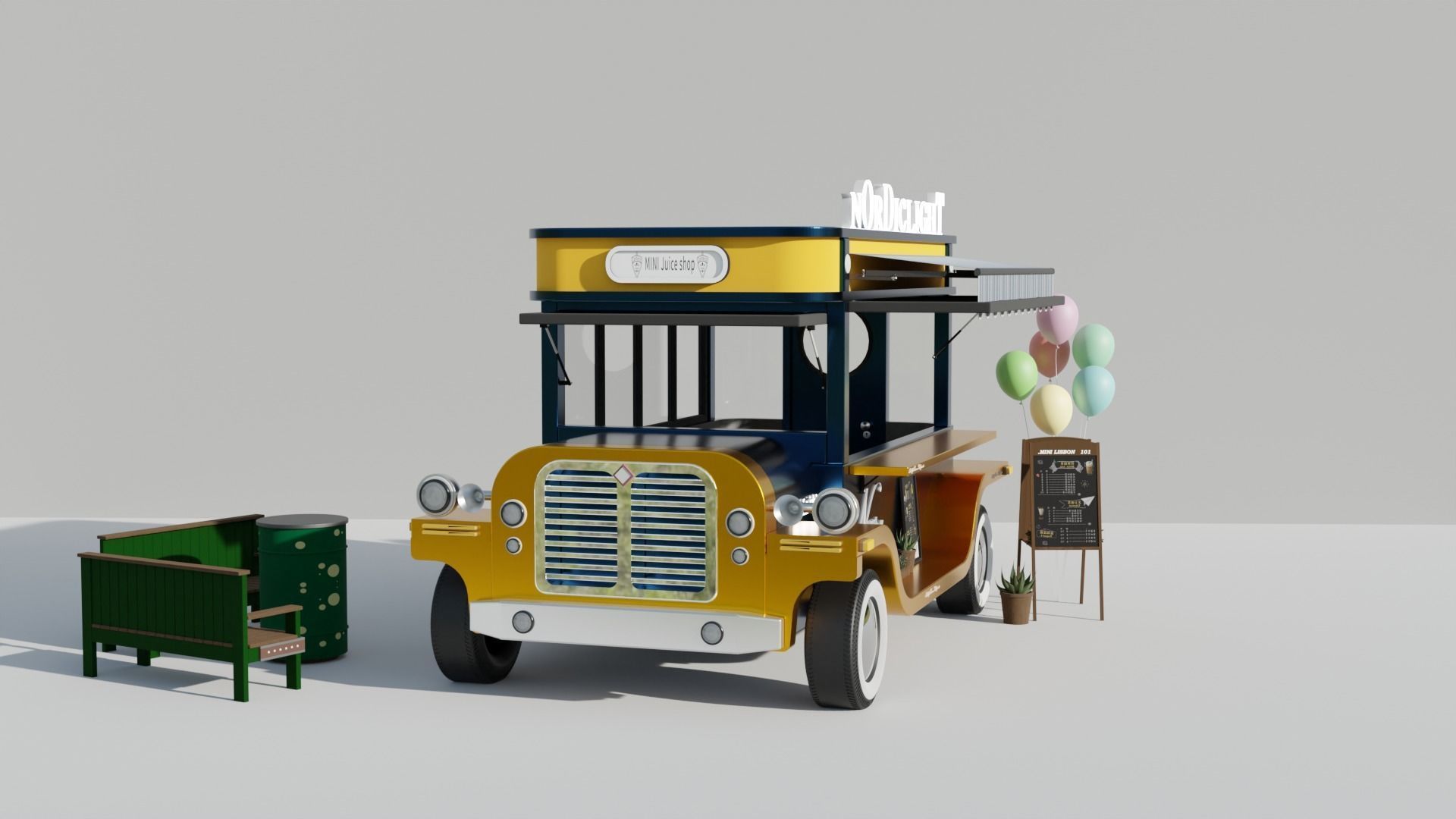 Food Truck 3D model_4