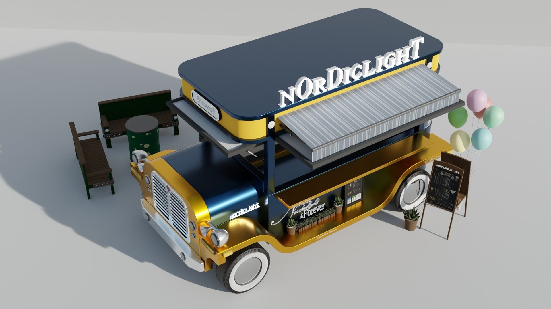 Food Truck 3D model_24