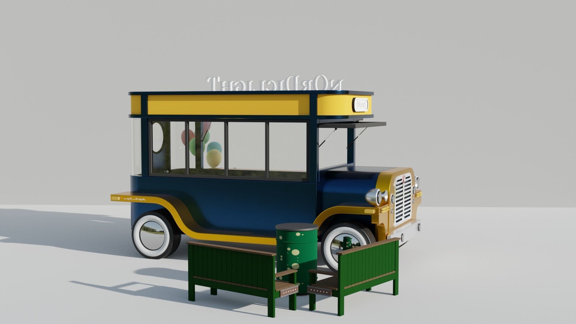 Food Truck 3D model_9