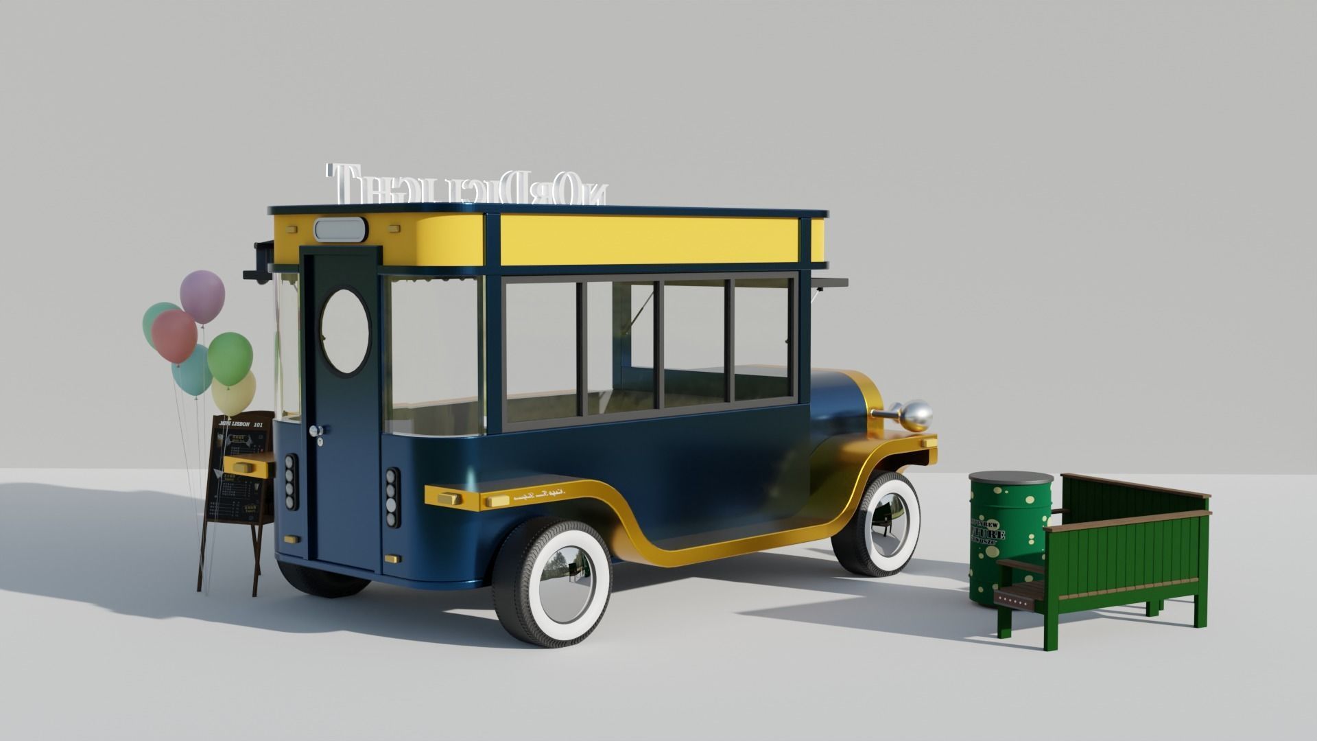 Food Truck 3D model_13