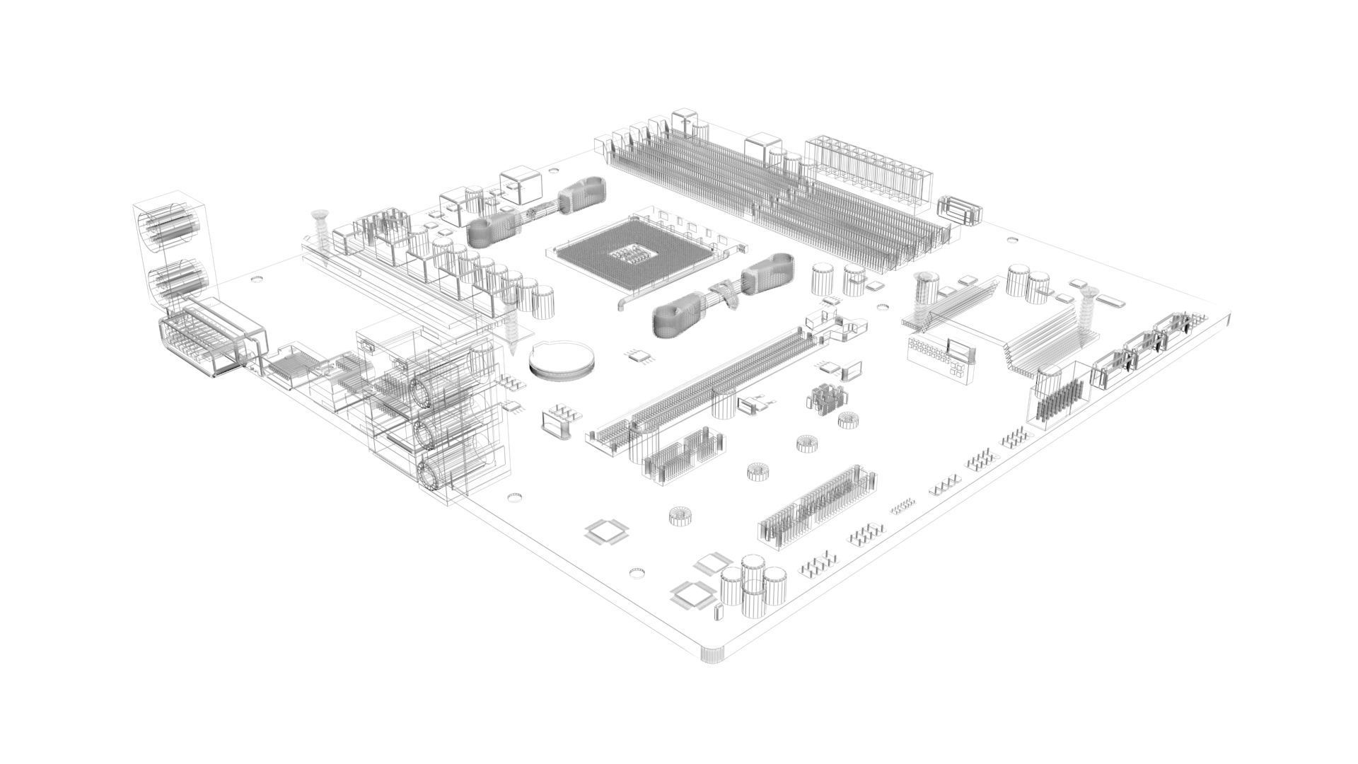 Computer Parts Collection 3D model_21