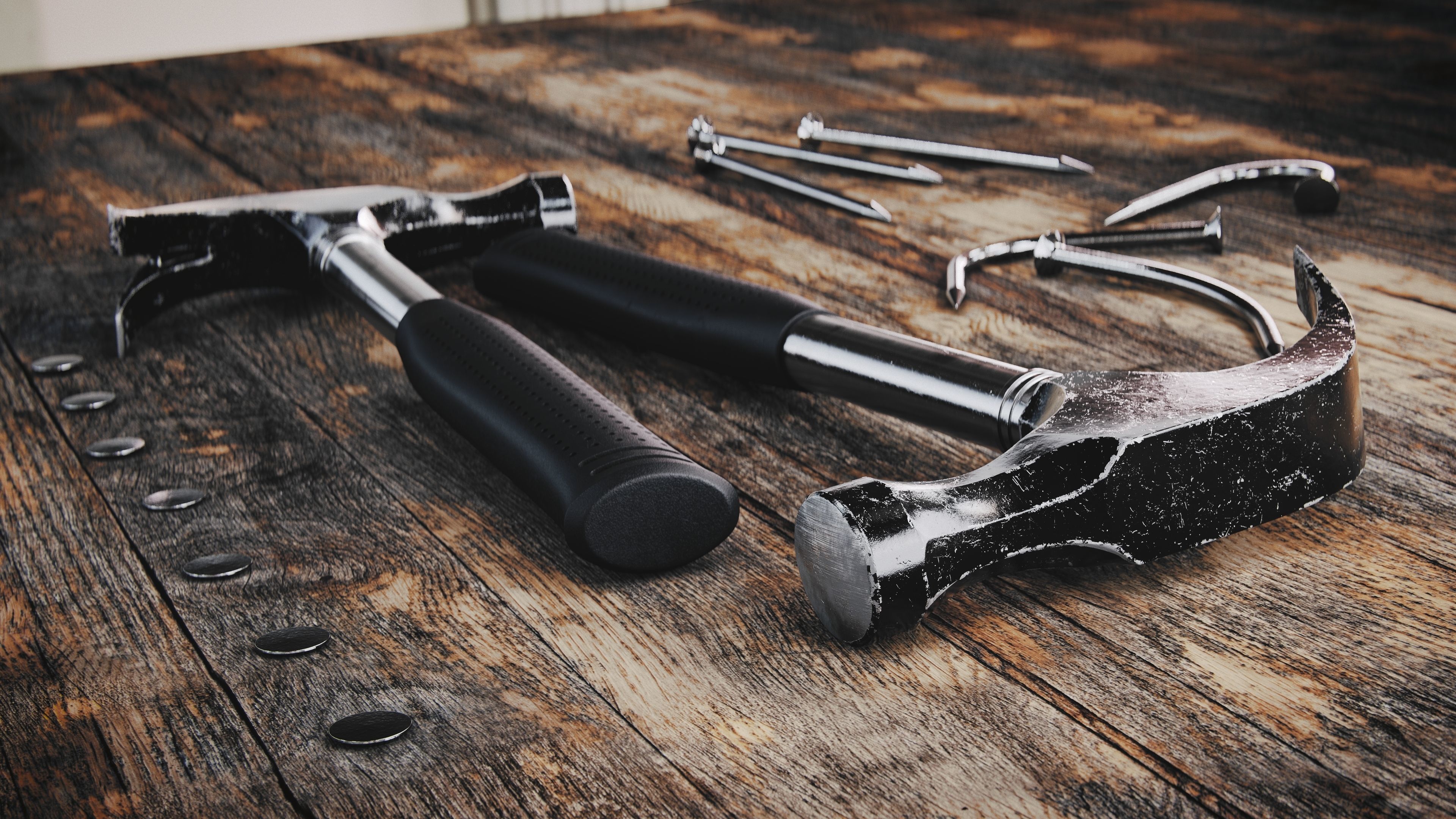 High Quality Worn Hammer 3D model_1