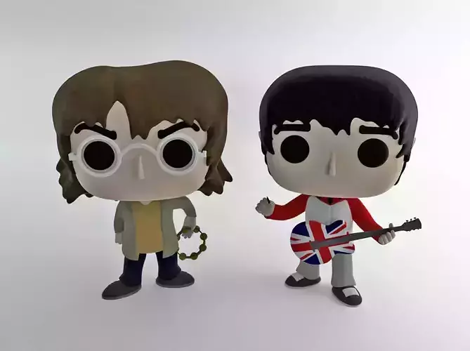 Oasis Brothers Funkopop Fan Art 3D print model