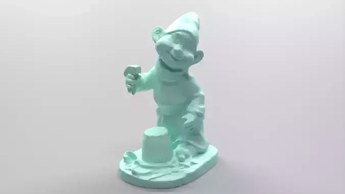Stylized Character Gnome 01 Photoscan